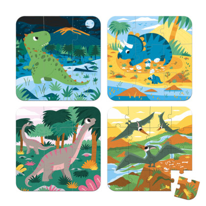 PUZZLE VALISETTE DINOSAURES EVOLUTIFS