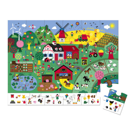 PUZZLE D'OBSERVATION - LA FERME 24 PCS