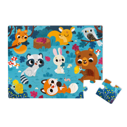 PUZZLE TACTILE LES ANIMAUX DE LA FORET
