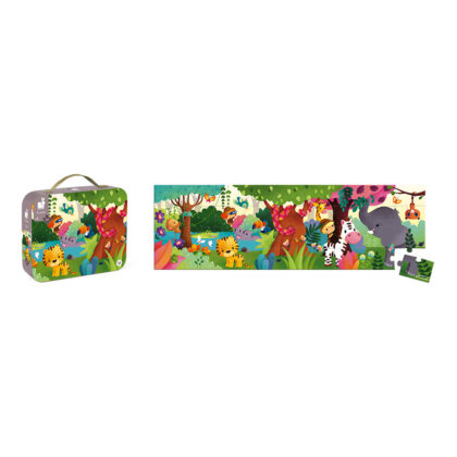 VALISE PUZZLE PANORAMIQUE ANIMAUX