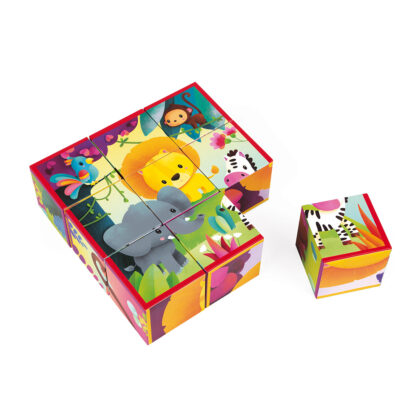 9 CUBES ANIMAUX DE LA JUNGLE