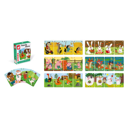 JEU DE 7 FAMILLES FAMILY FARM JANOD