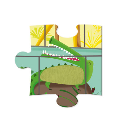 PUZZLE TACTILE UNE JOURNEE AU ZOO