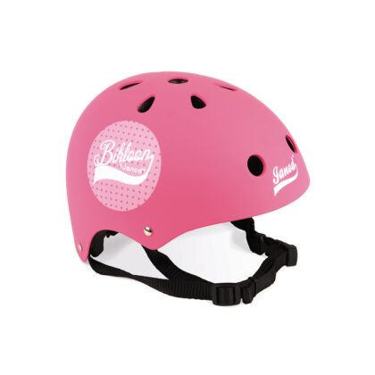 CASQUE ROSE A POIS DRAISIENNE JANOD