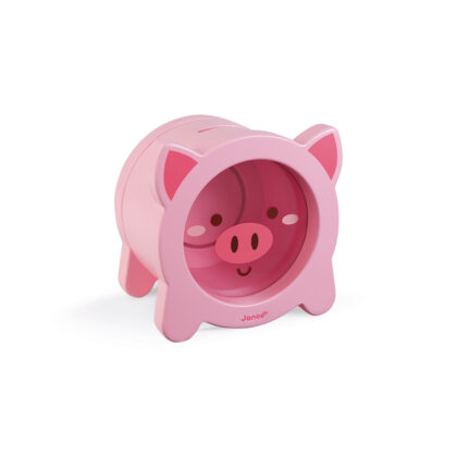 TIRELIRE COCHON EN BOIS JANOD