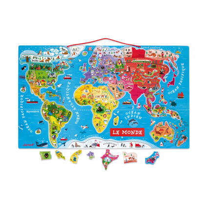 PUZZLE MONDE MAGNETIQUE JANOD