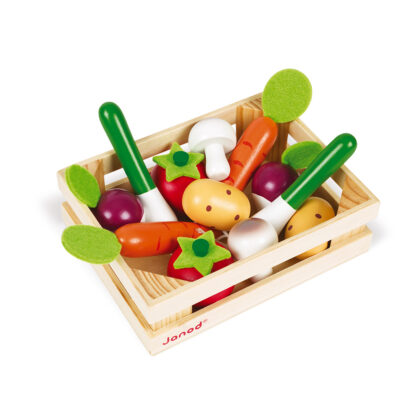 CAGETTE 12 LEGUMES EN BOIS JANOD