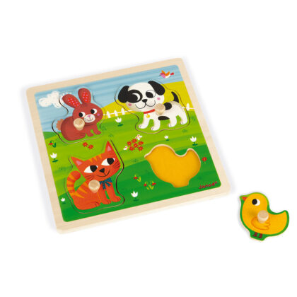 PUZZLE TACTILE PREMIERS ANIMAUX JANOD