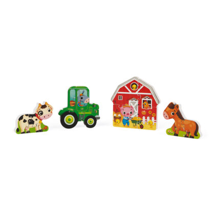 COFFRET 4 PUZZLES 3D FERME
