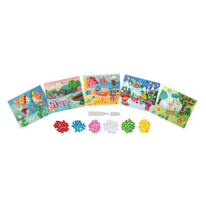5 CARTES A POMPONS JANOD