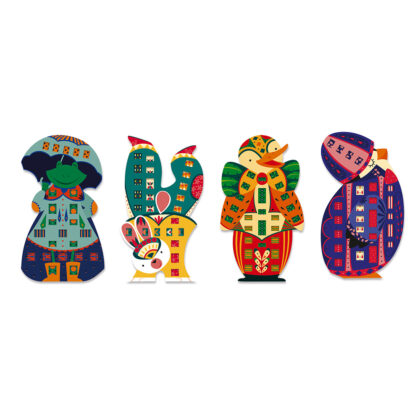 LANGUETTES PAPIER TRESSEES ANIMAUX RIGOLOS