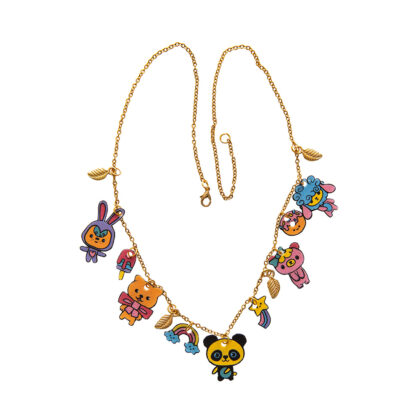 4 BIJOUX EN PLASTIQUE FOU JANOD