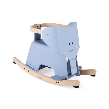 ELEPHANT A BASCULE EN BOIS JANOD