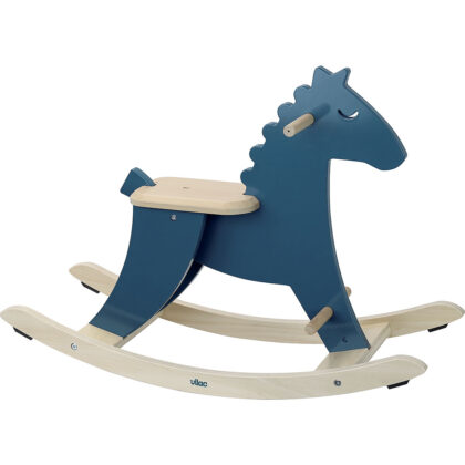 HUDADA CHEVAL A BASCULE BLEU VILAC
