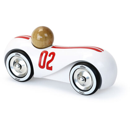 VOITURE BLANCHE STREAMLINE EN BOIS VILAC