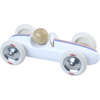 VOITURE GRAND PRIX VINTAGE BLANC VILAC