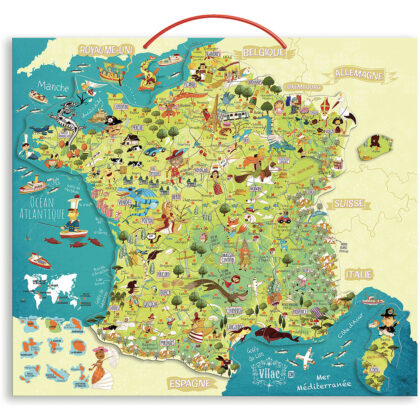 CARTE DE FRANCE MAGNETIQUE VILAC