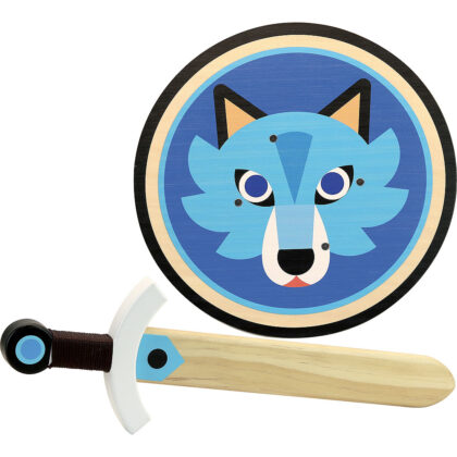 SET EPEE ET BOUCLIER EN BOIS LOUP VILAC