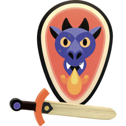 SET EPEE ET BOUCLER EN BOIS DRAGON VILAC