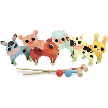 CROQUET DES ANIMAUX DE LA FERME