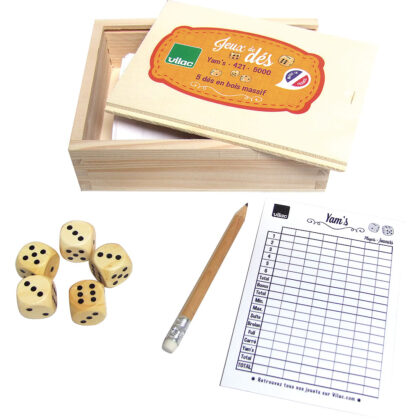 JEUX DE DES YAM'S BOIS MASSIF VILAC