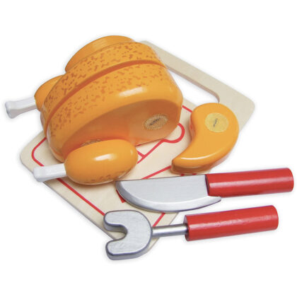 POULET ROTI A DECOUPER EN BOIS VILAC