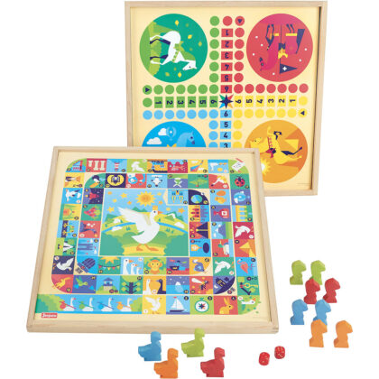 JEU DE L'OIE ET PETITS CHEVAUX JEUJURA