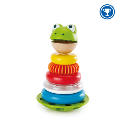 MR GRENOUILLE A EMPILER EN BOIS HAPE