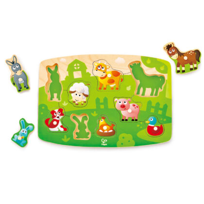 PUZZLE A BOUTONS A LA FERME HAPE
