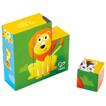 CUBES PUZZLE ANIMAUX DE LA JUNGLE HAPE