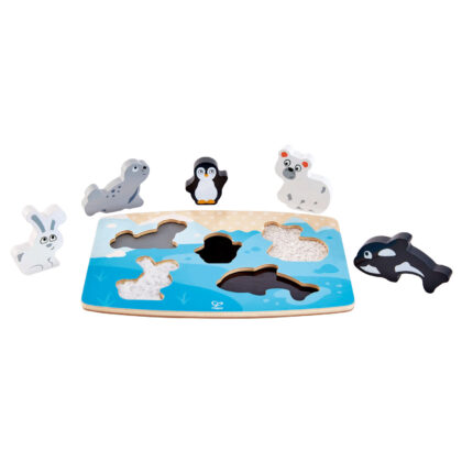 PUZZLE TACTILE ANIMAUX POLAIRES HAPE