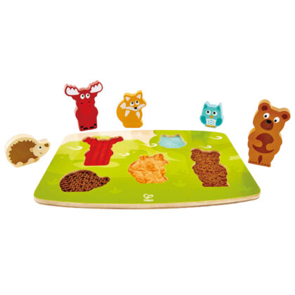 PUZZLE TACTILE ANIMAUX DE LA FORET HAPE