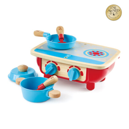 POELE ET MARMITE BLEUES EN BOIS HAPE